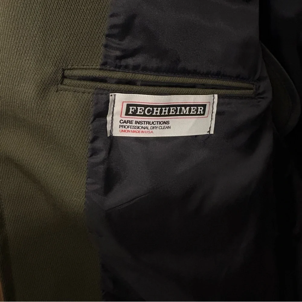 Vintage Fechheimer CDF Approved Utility Jacket Men's 42L Olive‎ Green Military